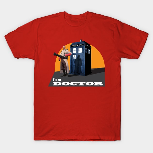 I'm ze Doctor! T-Shirt by Randy Handsome